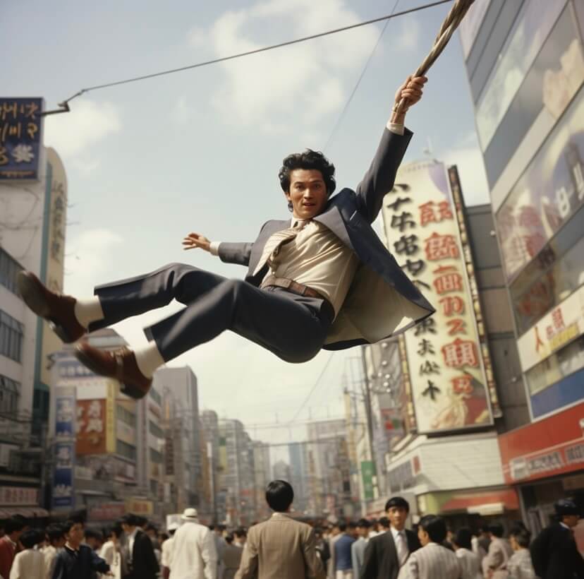 架空昭和史「ターザン通勤」