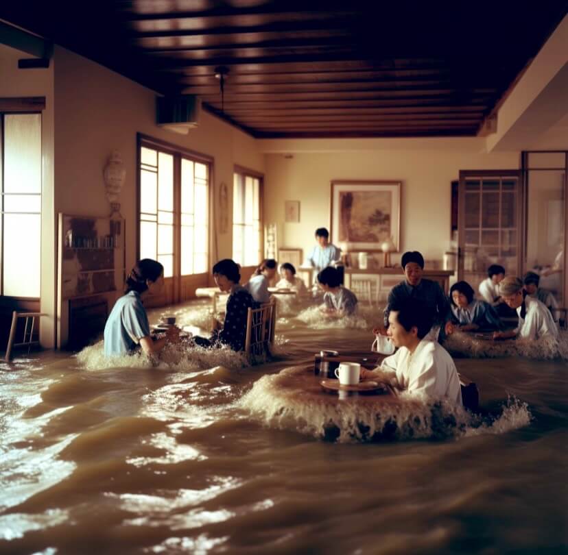 架空昭和史「浸水喫茶」