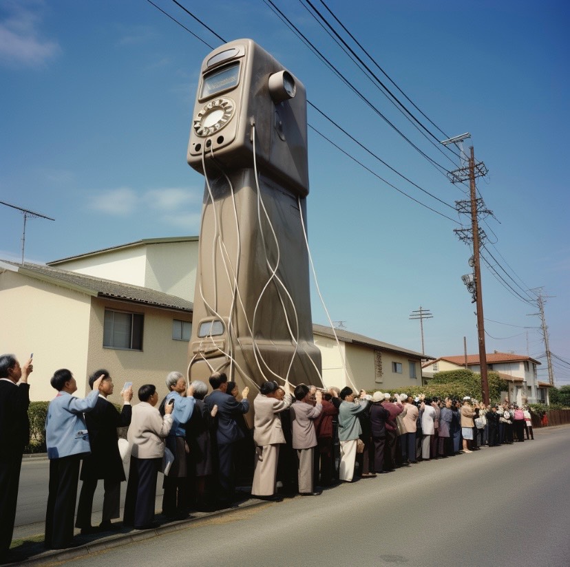 架空昭和史「公衆電話塔」