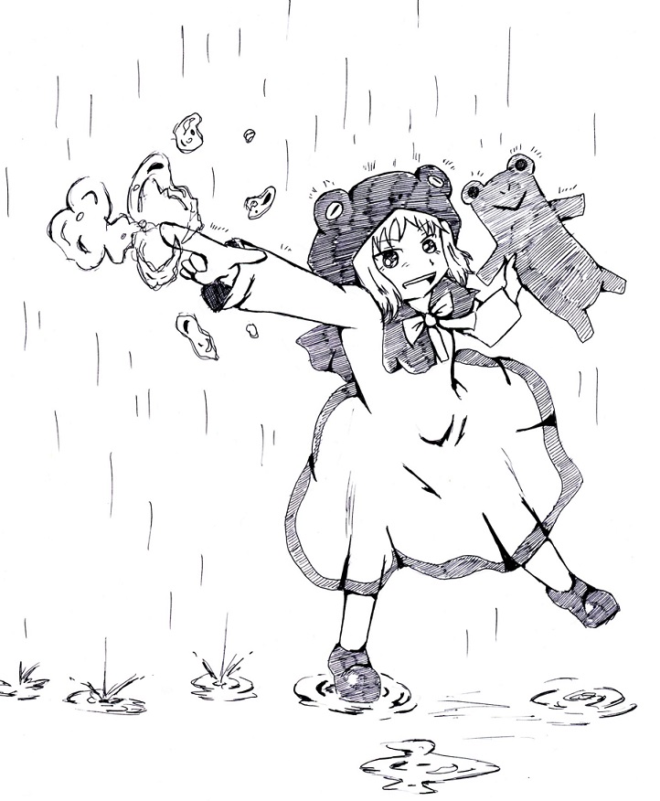 雨神の使い、カエル