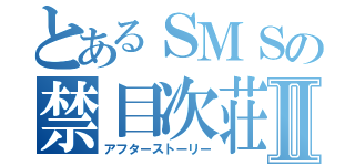 とあるSMSの禁目次荘Ⅱ【アフターストーリー】