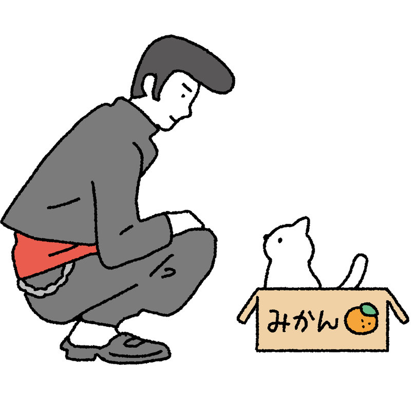 まるで捨て猫みたいに